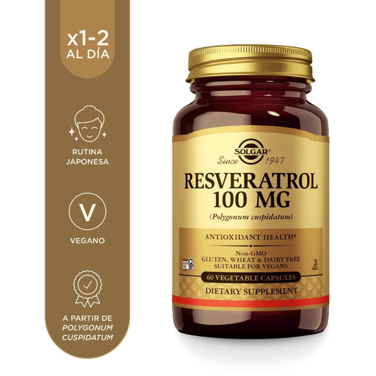 Solgar Resveratrol 100mg 60 cápsulas vegetales