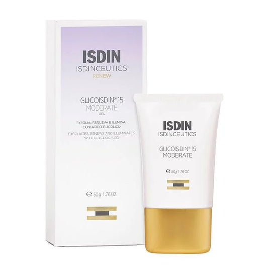 Isdin Isdinceutics Glicoisdin 15 Moderate Gel Facial Exfoliante Iluminador, 50 ml