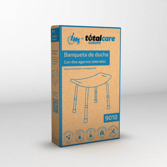Banqueta de ducha con dos agarres 9010