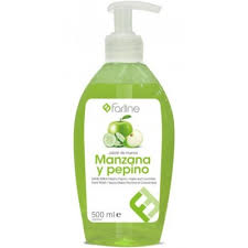 Farline jabon de manos manzana y pepino 1 envase 500 ml