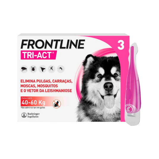 Frontline Tri-Act perros 40-60 kg, 3 pipetas