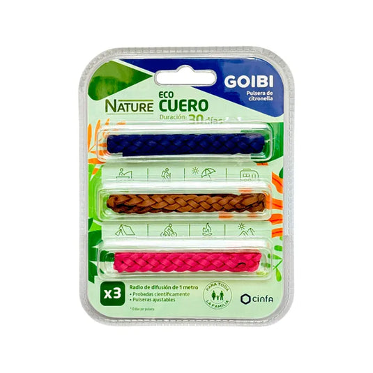 Goibi Pulsera Citronella Eco Nature Cuero