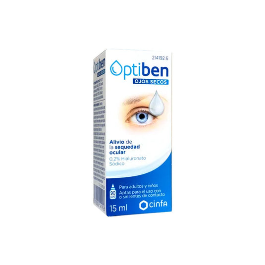 Optiben Ojos Secos Gotas 1 Frasco 15 ml