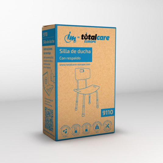 Silla de ducha con respaldo 9110